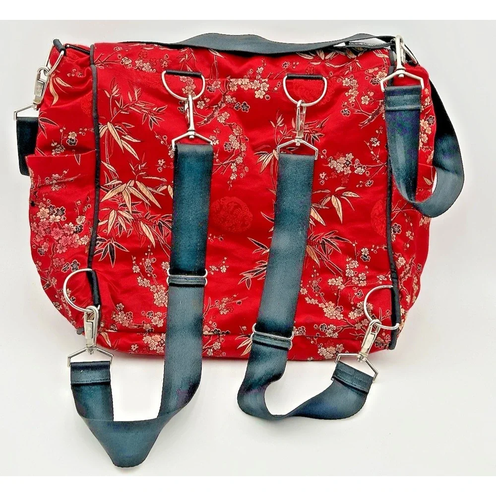 Nearly New Gorgeous Petunia Pickle Bottom Pink Floral Print Diaper Bag Backpack